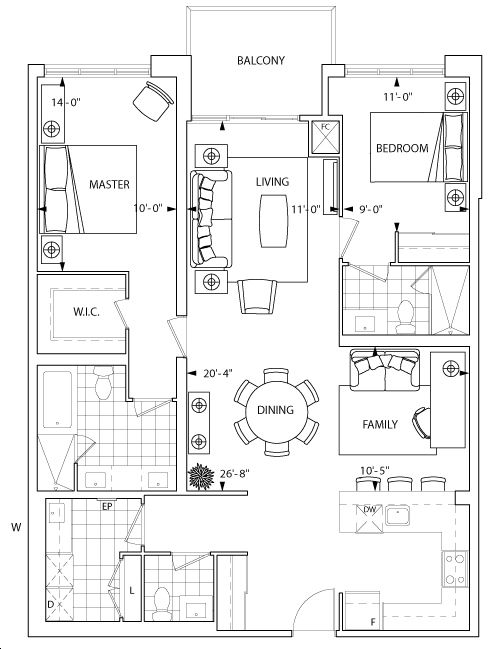 One Old Mill Condo by Tridel |2T+F Floorplan 2 bed & 2.5 bath