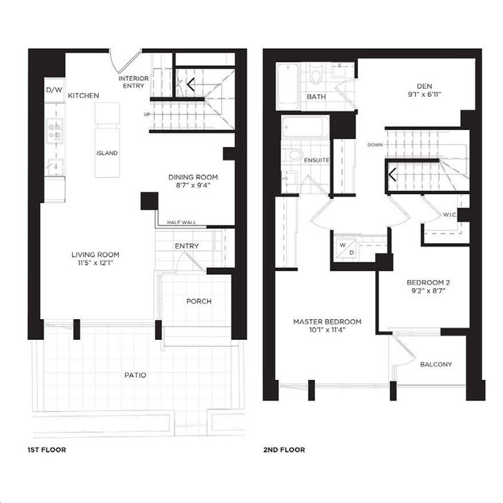 One Park Place South Tower by Daniels Fern Floorplan 2