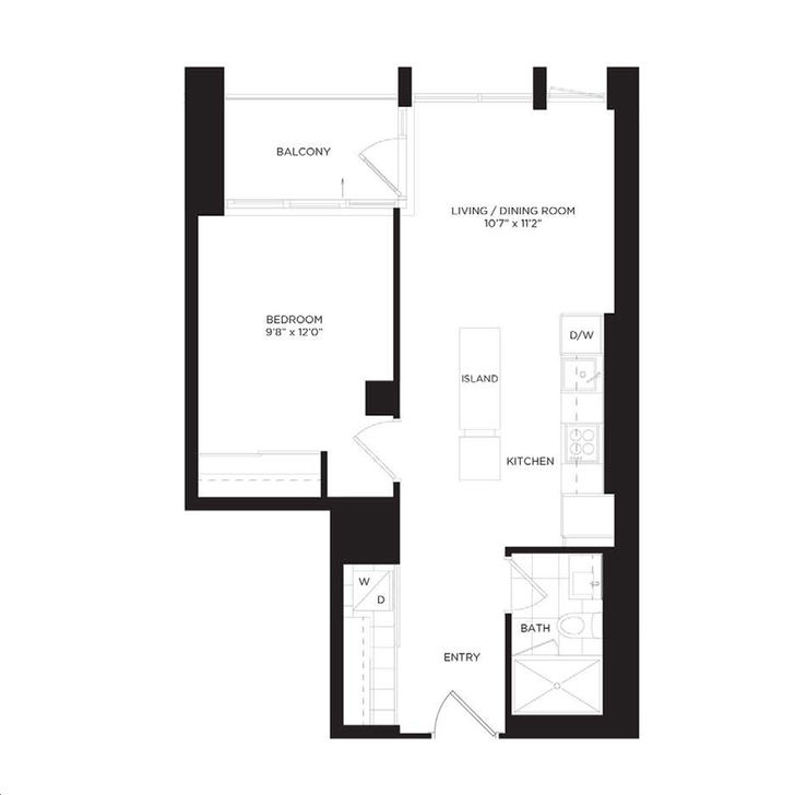 One Park Place South Tower by Daniels Sunflower Floorplan
