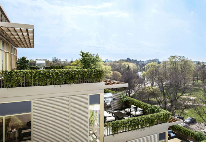 Side View of Residents Private Outdoor Terraces