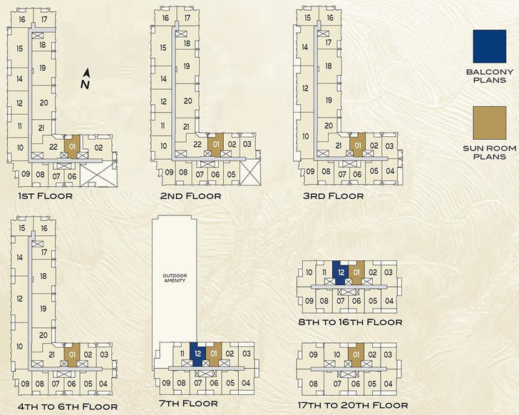 Park Avenue Place 2 Condos The Bryant Key Plan