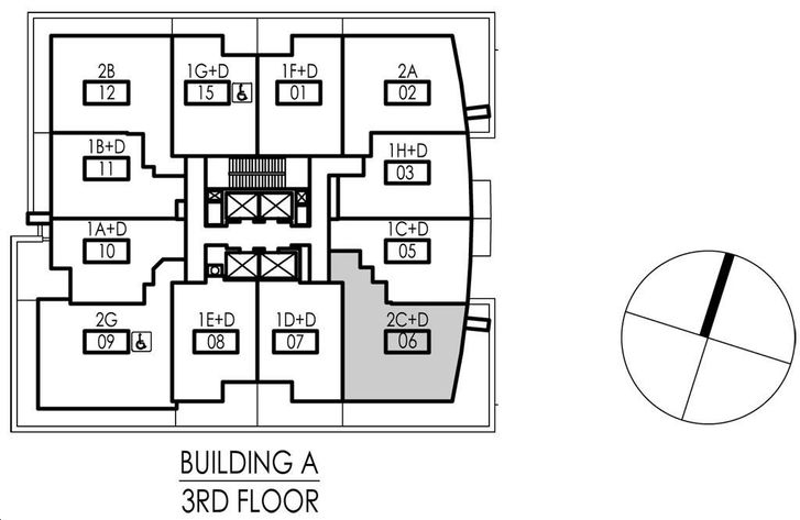 Pavilia Park Towers 2C+D Key Plan