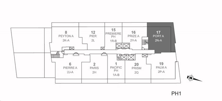 Pearl 2 Condos Port PH Key Plan