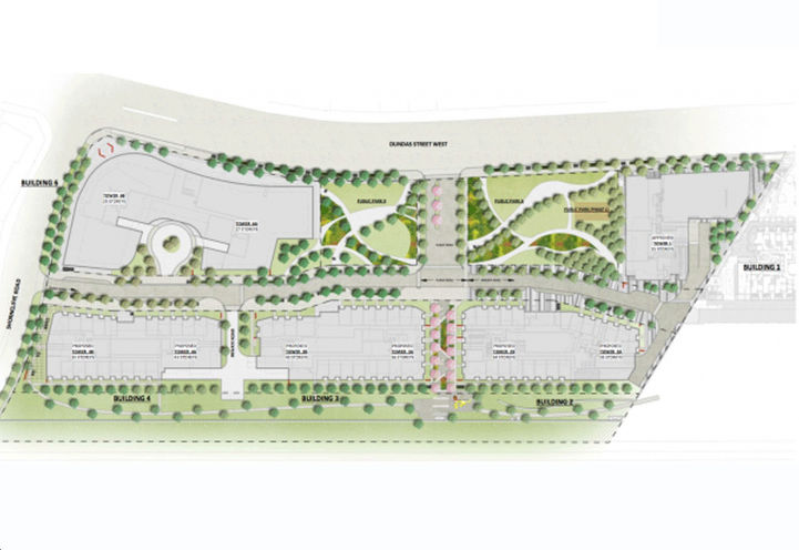Proposed Site Plan For Pinnacle Etobicoke