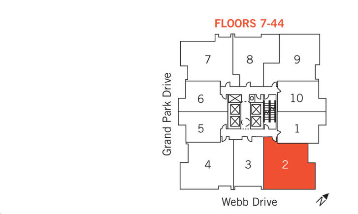 Pinnacle Grand Park 2 Residence 4 Key Plan