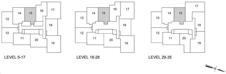 Plaza Midtown Condos 2 1D1-A Key Plan