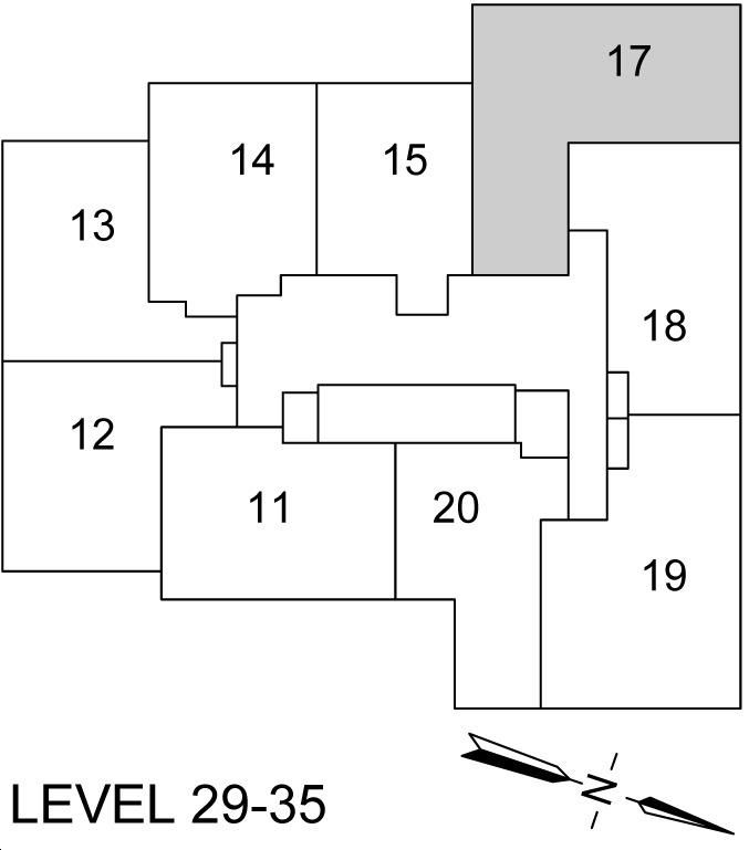 Plaza Midtown Condos 2 3-B Key Plan