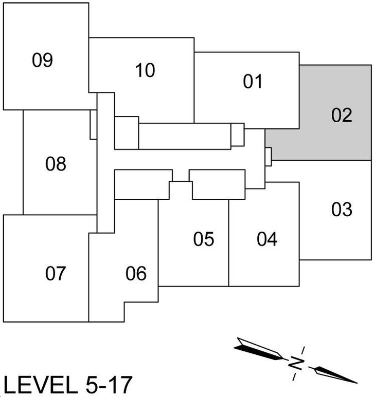 Plaza Midtown Condos 1D2-D Key Plan