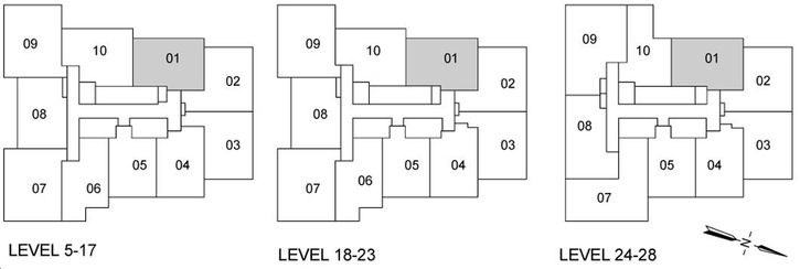 Plaza Midtown Condos 2B Key Plan