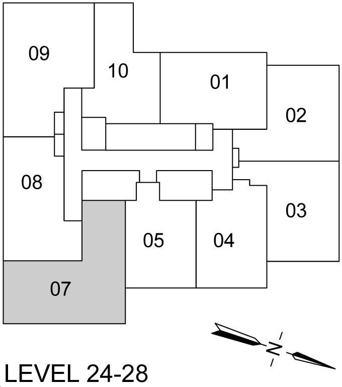 Plaza Midtown Condos 3B Key Plan