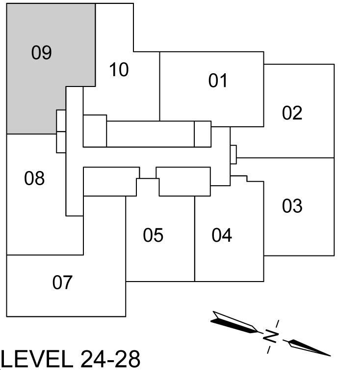 Plaza Midtown Condos 3C Key Plan