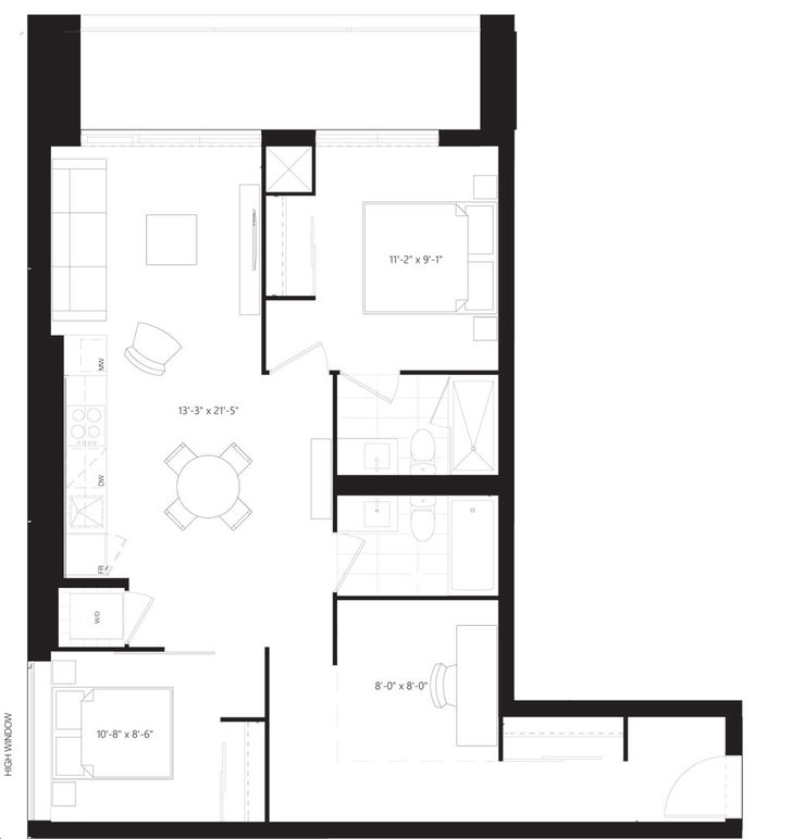 Poet Condos by Fieldgate |Suite B Floorplan 2 bed & 2 bath