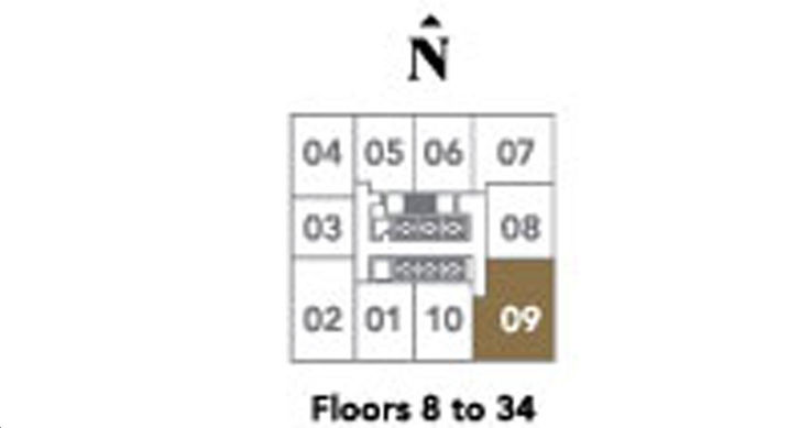 Prestige Condos Residence 09 Key Plan