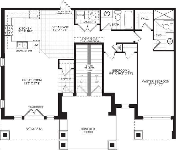 Pure Living by Mosaik |Citrine Floorplan 2 bed & 2 bath