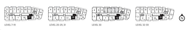 Q Tower 522 Key Plan