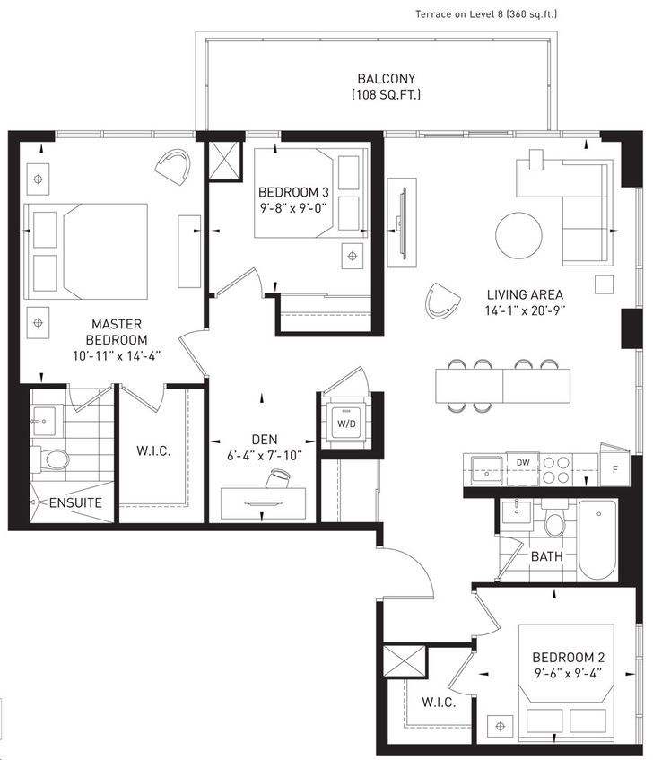 Queensview At Backyard Condos by VANDYK Horizon Floorplan