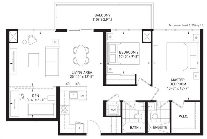 Queensview At Backyard Condos by VANDYK Dream Floorplan 2