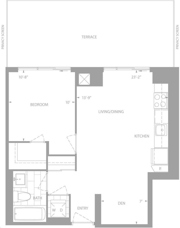 Rain Condos by Empire |Revive Floorplan 1 bed & 1 bath