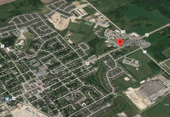Aerial Map View of Future Location for Ravines Edge Towns