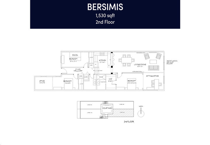 Regent Condos Collingwood- Bersimis Three Bedroom Sample Floorplan