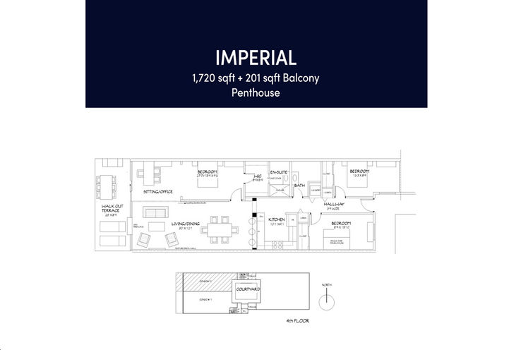 Regent Condos Collingwood- Imperial Penthouse Sample Floorplan