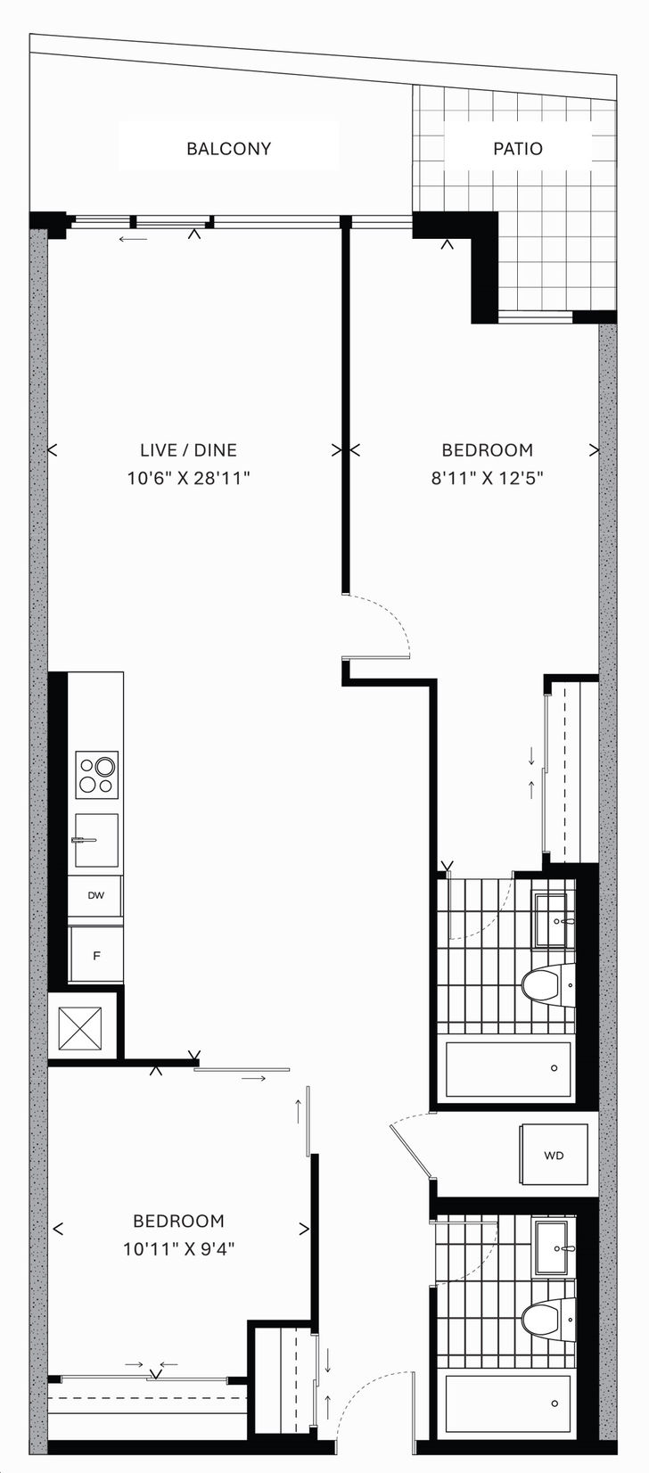 Reine Condos by Lamb |2B 4 Floorplan 2 bed & 2 bath