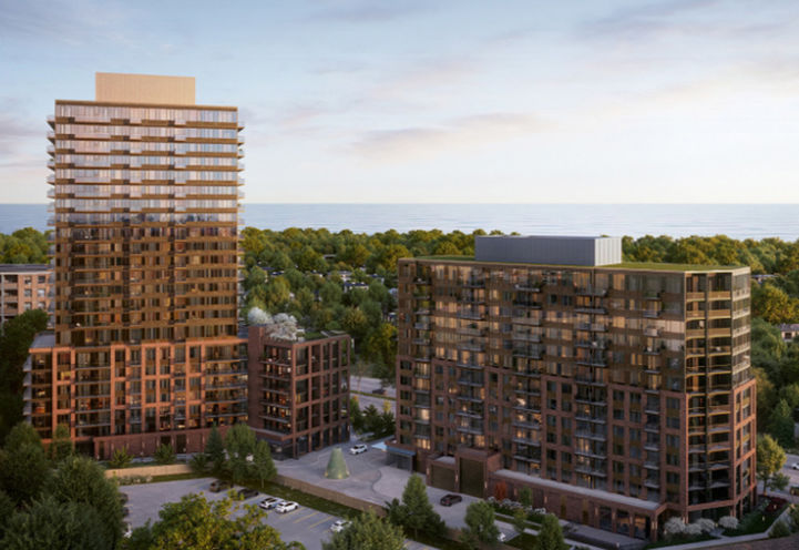Residences at Bluffers Park Bird's Eye View of Tower Exteriors