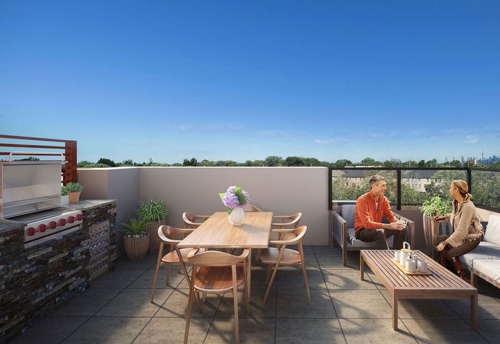 Private Rooftop Terrace at Rise at Lakeshore Towns