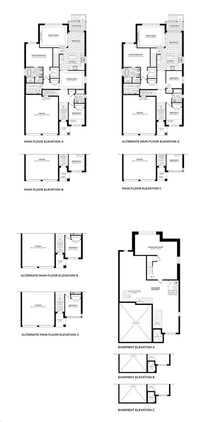 River’s Edge Homes by Fernbrook |Sauble Floorplan 2 bed & 2 bath