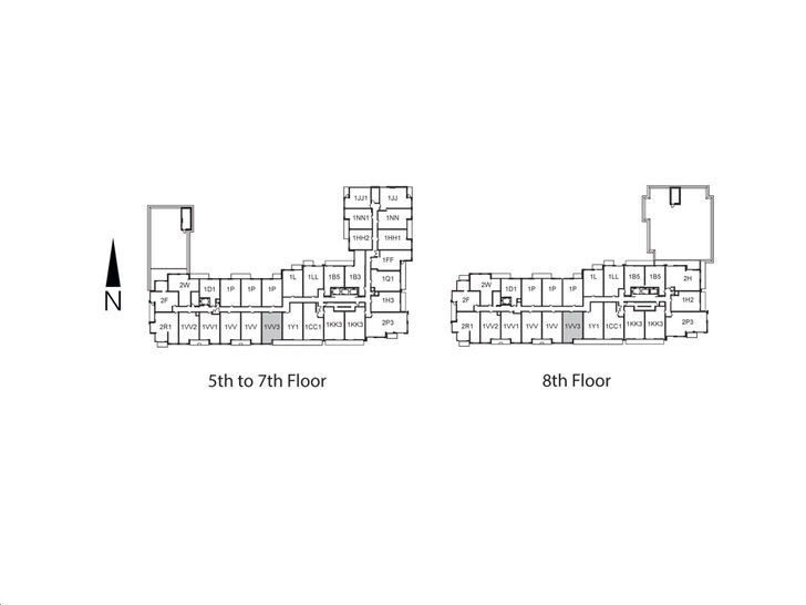 Riverside Condos A 1VV3 Key Plan