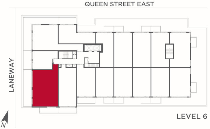 Riverside Square The Queen Condos Suite 603 Key Plan