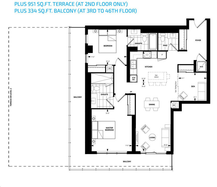 Riverview Condos 3 A/2K+D