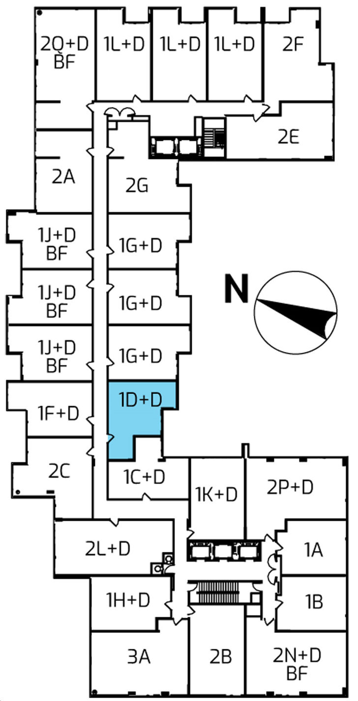 Riverview Condos C/1D+D Key Plan