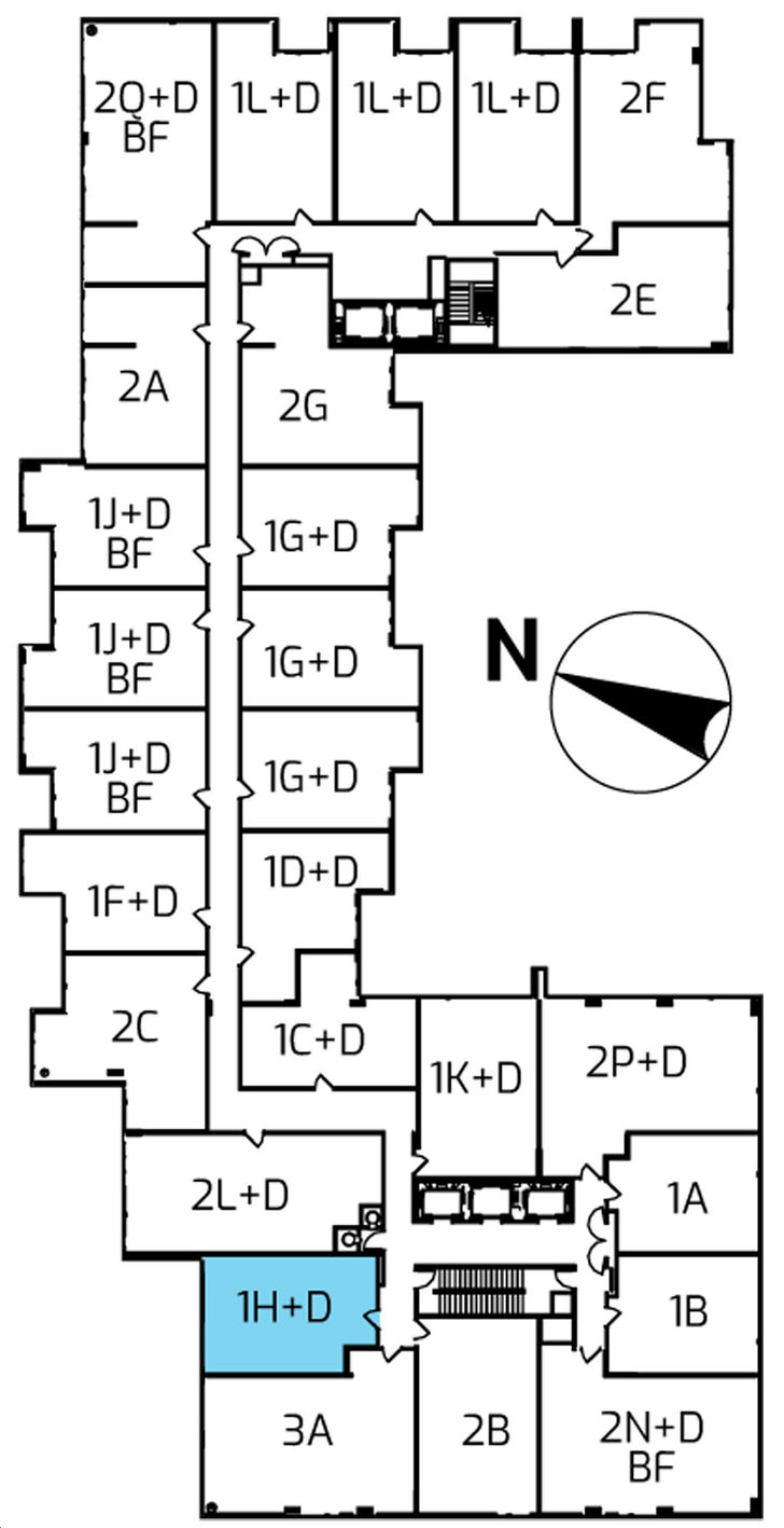 Riverview Condos C/1H+D Key Plan