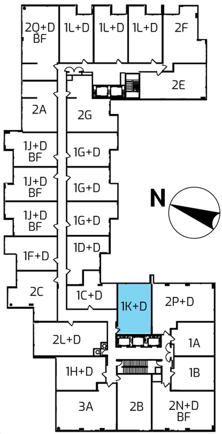 Riverview Condos C/1K+D Key Plan