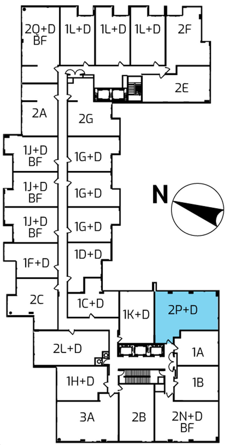 Riverview Condos C/2P+D Key Plan