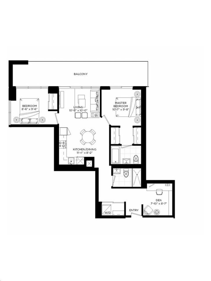 Rodeo Drive Condos by Lanterra |Roxbury Floorplan 2 bed & 2 bath