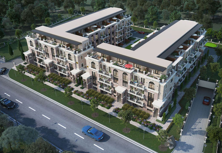 Royal Tuscan - Masterpiece Townhomes Bird's Eye View of Exteriors