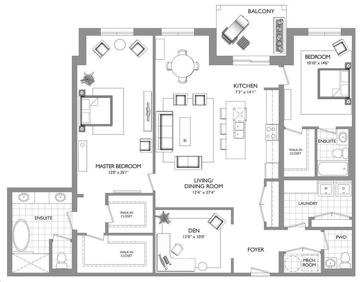 Royal Windsor Condos by Reids Heritage |The Archduke Floorplan 2 bed ...