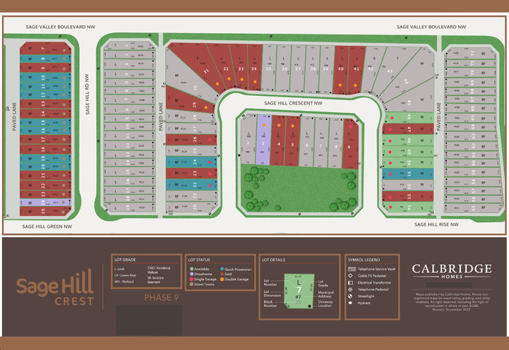 Sage Hill Crest Towns Calgary Site Plan