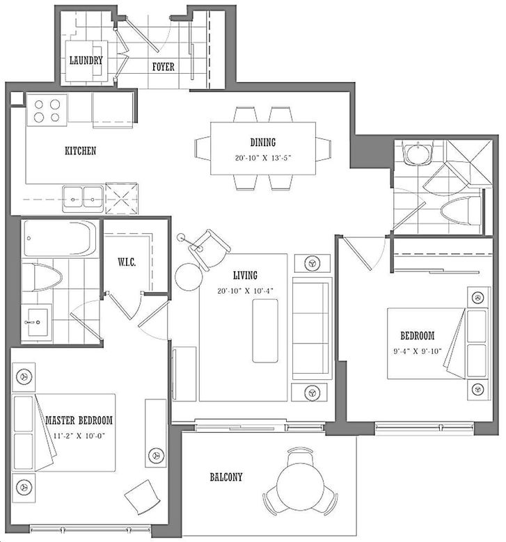 San Francisco by the Bay by Chestnut-Hill |The Clarendon Floorplan 2 ...