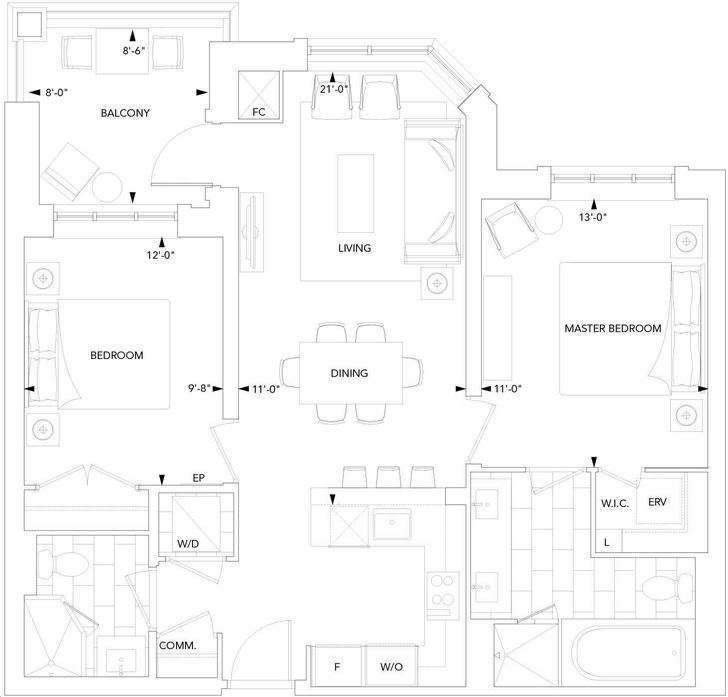 Sherwood at Huntington Condos by Tridel 2A Floorplan 2