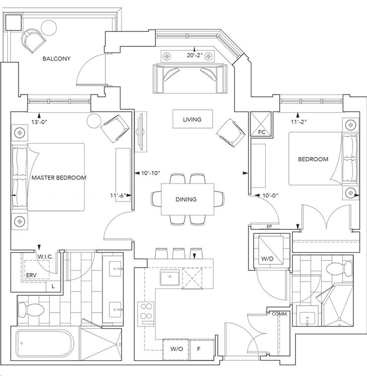 Sherwood at Huntington Condos by Tridel 2A1 Floorplan 2