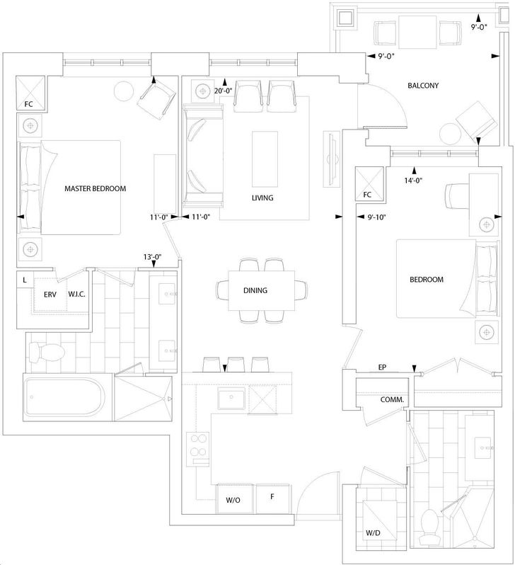 Sherwood at Huntington Condos by Tridel 2B Floorplan 2