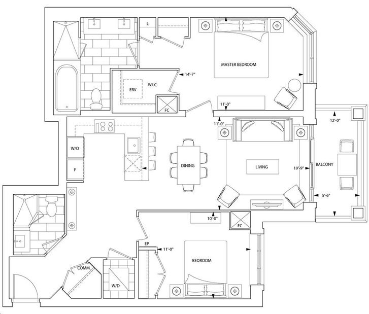 Sherwood at Huntington Condos by Tridel 2D Floorplan 2