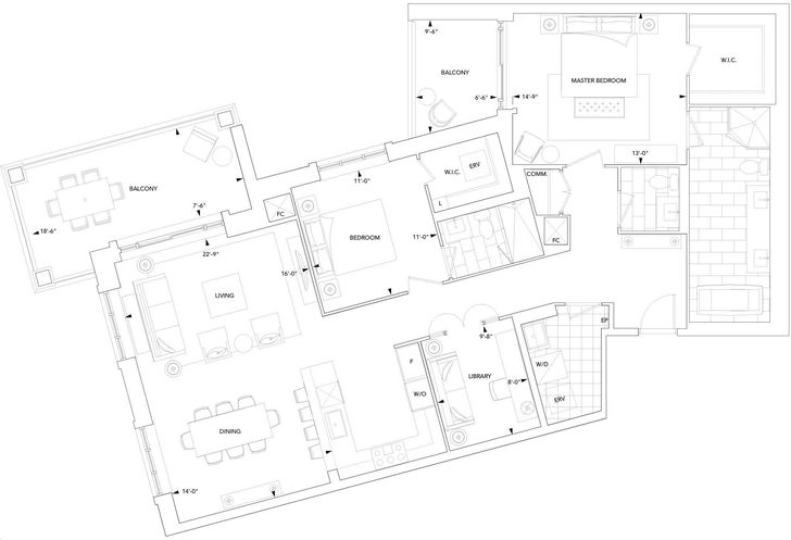 Sherwood at Huntington Condos by Tridel 2M+D Floorplan 2