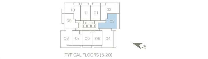 SkyCity 2 Condos SkyCity 503 Key Plan