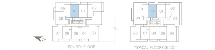 SkyCity 2 Condos SkyCity11 1C+D(R) Key Plan