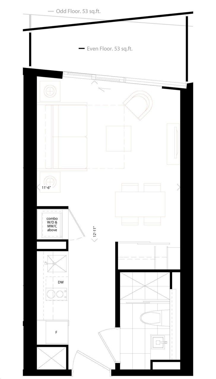 Smart House Condos by UrbanCapital 06 Floorplan 0 bed