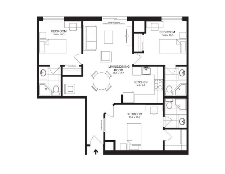 Solstice by HIP |Summit Floorplan 3 bed & 3 bath